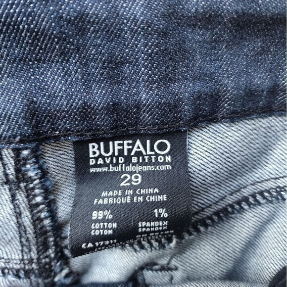 Buffalo David Bitton Akira Mid Rise Stretch Skinny Jeans Dark Navy Size 29 - Picture 2 of 7